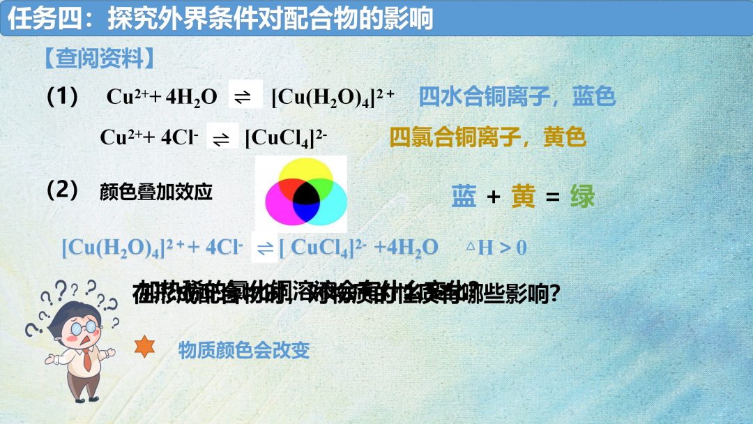 【优秀PPT第14个】《配合物在水溶液中的行为》可下载