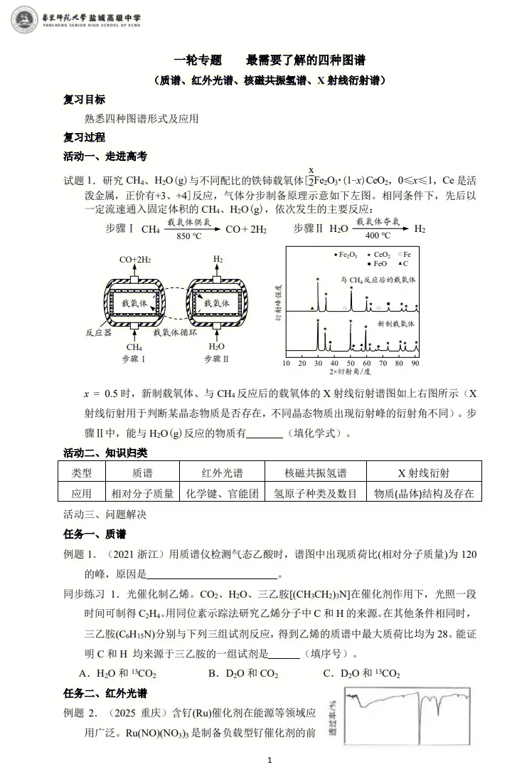 图片[1]-一线高三化学一轮优秀讲义学习分享-一流教育网